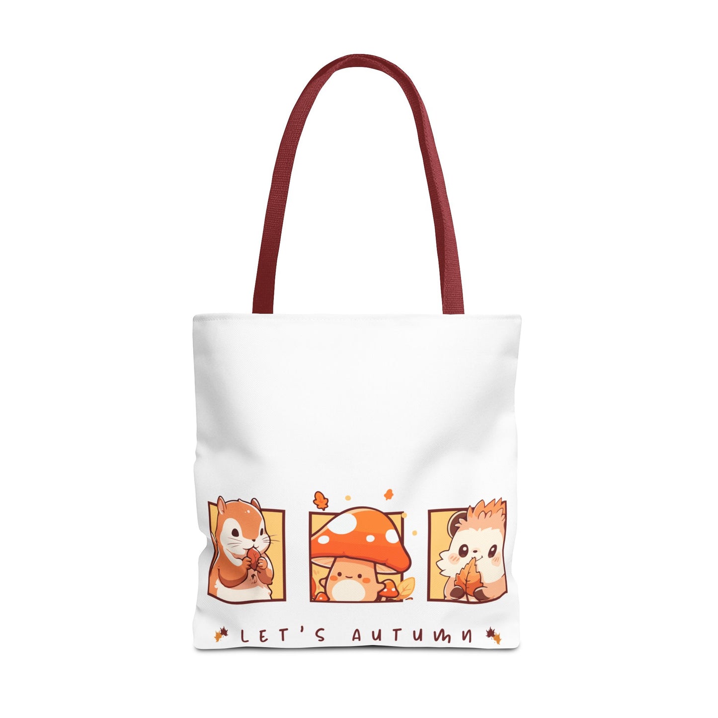 Let's Autumn Tote Bag | Cute Fall Animals Design