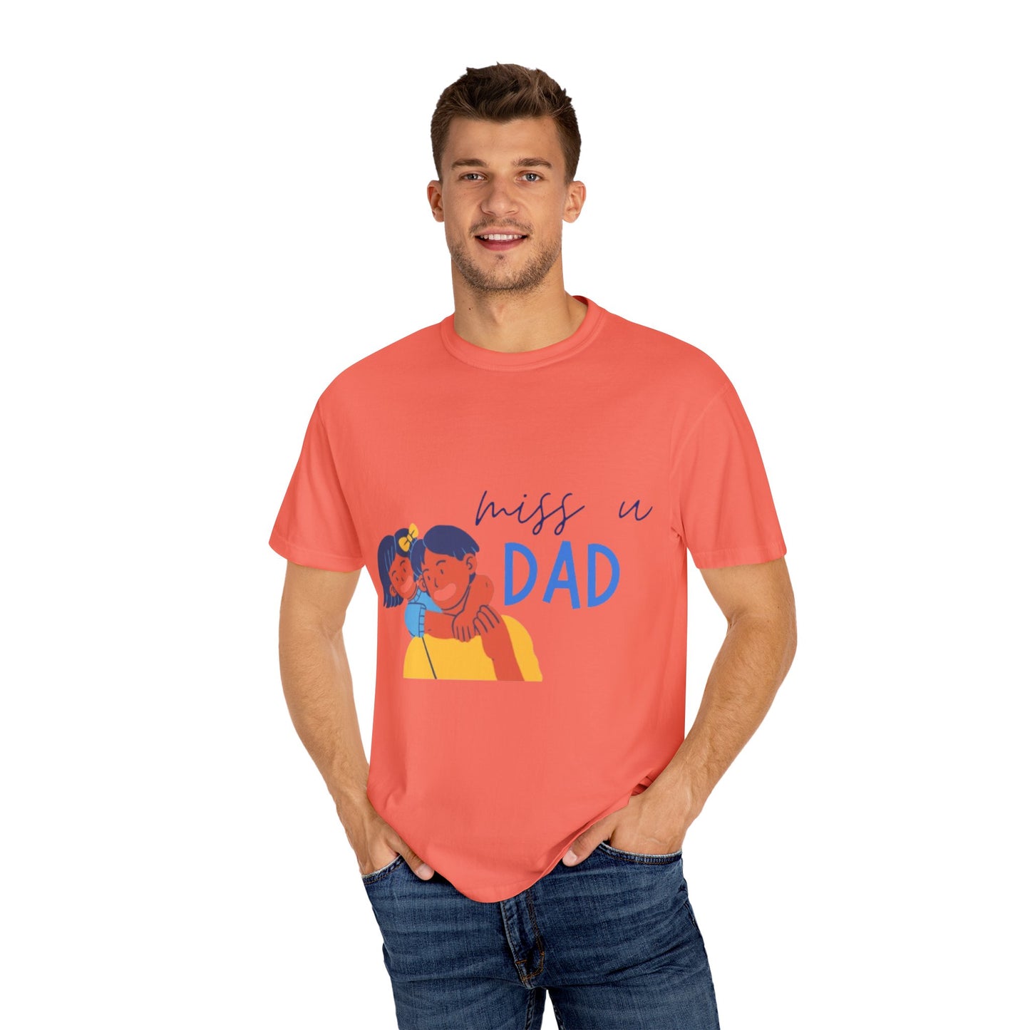Father's Day T-Shirt, Unisex Garment-Dyed T-Shirt, Gift for Dad, Casual Wear, Family Reunion, Summer Outing, Dad Shirt