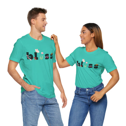 Bliss Floral Unisex Jersey Tee - Perfect for Relaxation and Casual Outings