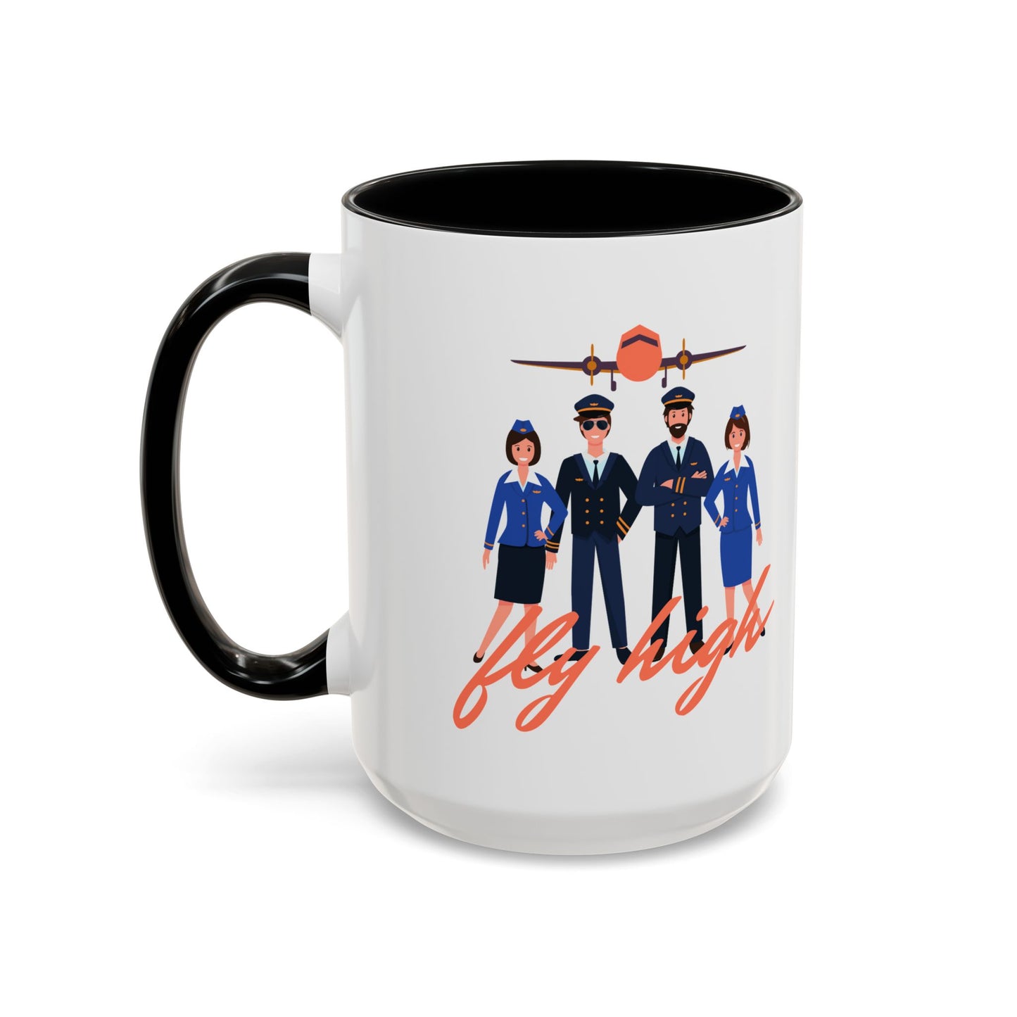 Pilot-Themed Accent Coffee Mug - Perfect Gift for Aviation Enthusiasts