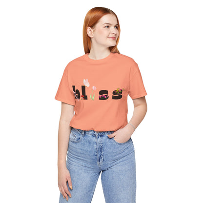 Bliss Floral Unisex Jersey Tee - Perfect for Relaxation and Casual Outings