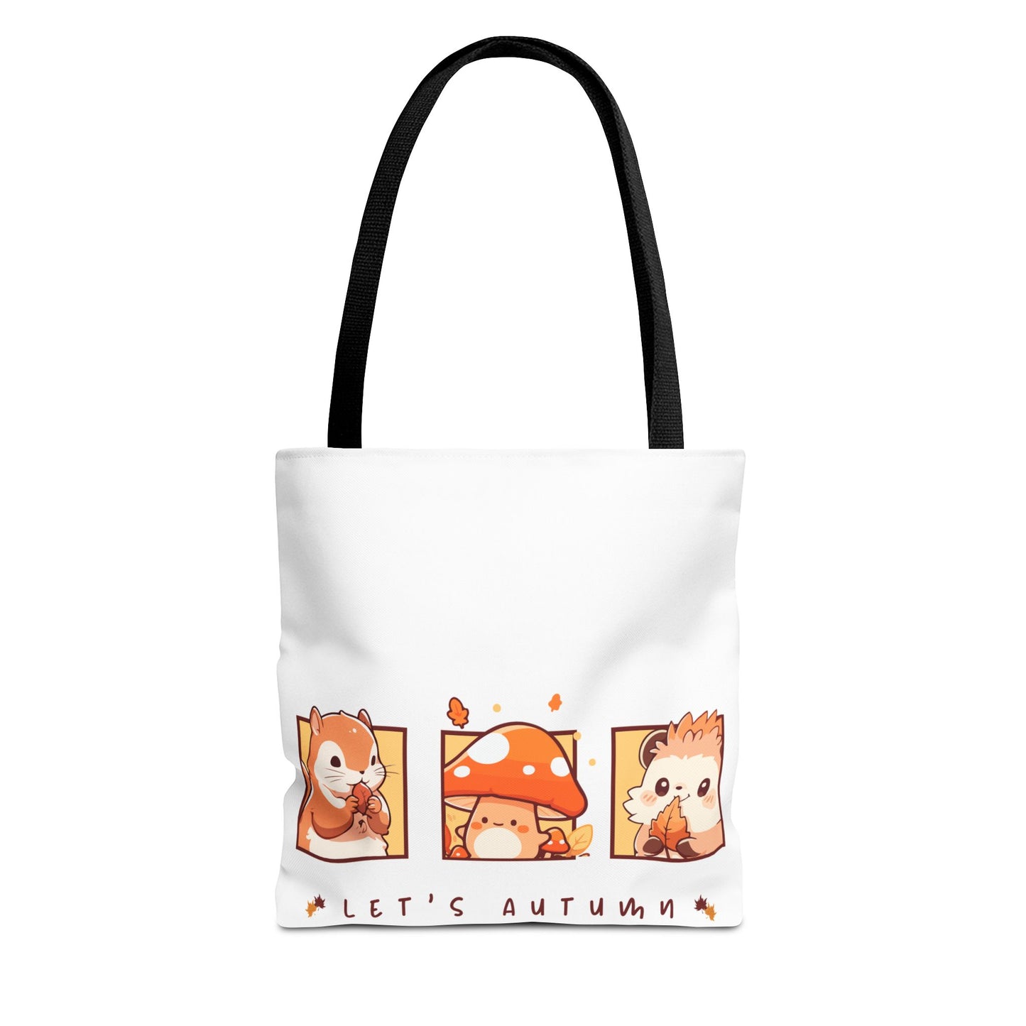Let's Autumn Tote Bag | Cute Fall Animals Design