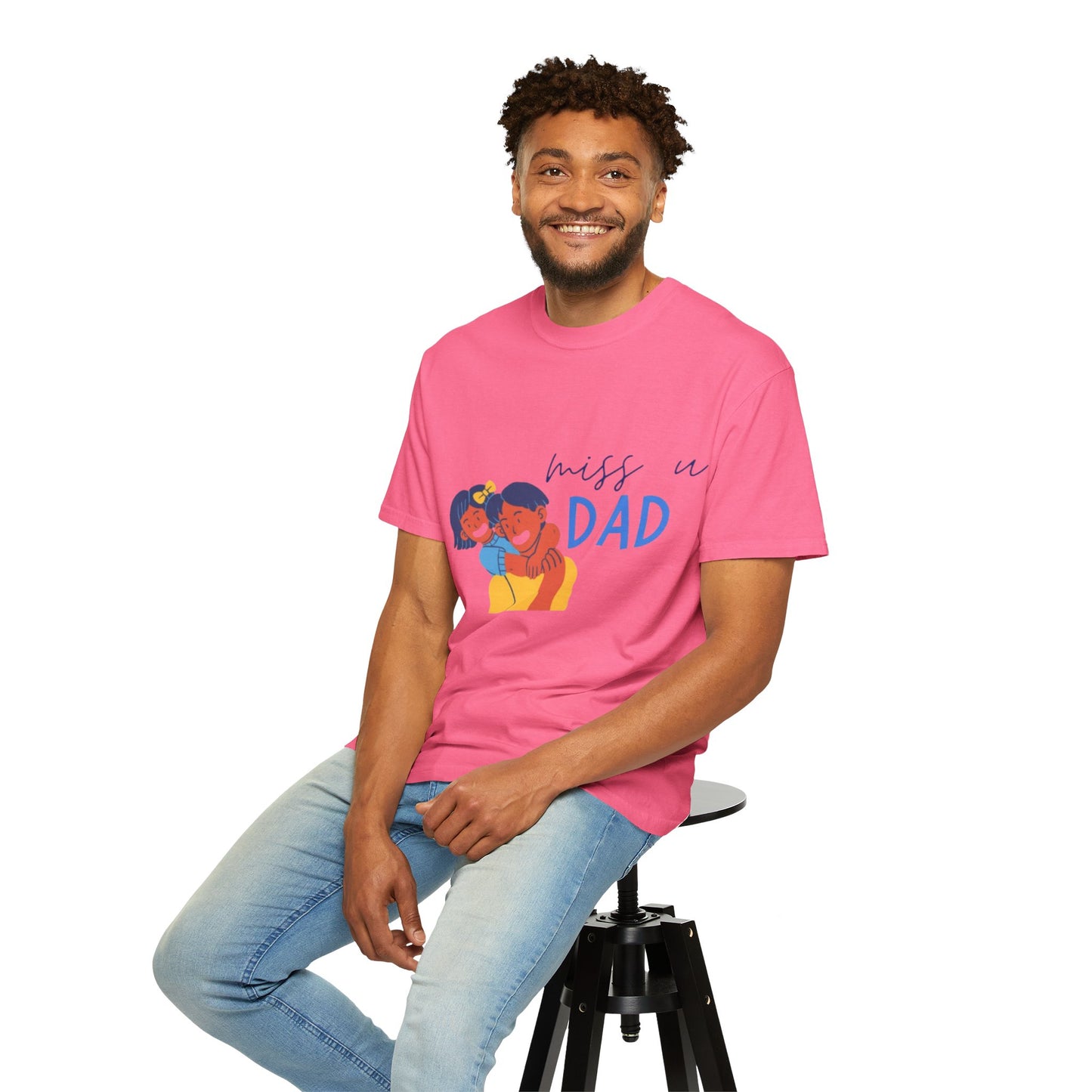 Father's Day T-Shirt, Unisex Garment-Dyed T-Shirt, Gift for Dad, Casual Wear, Family Reunion, Summer Outing, Dad Shirt