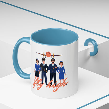 Pilot-Themed Accent Coffee Mug - Perfect Gift for Aviation Enthusiasts