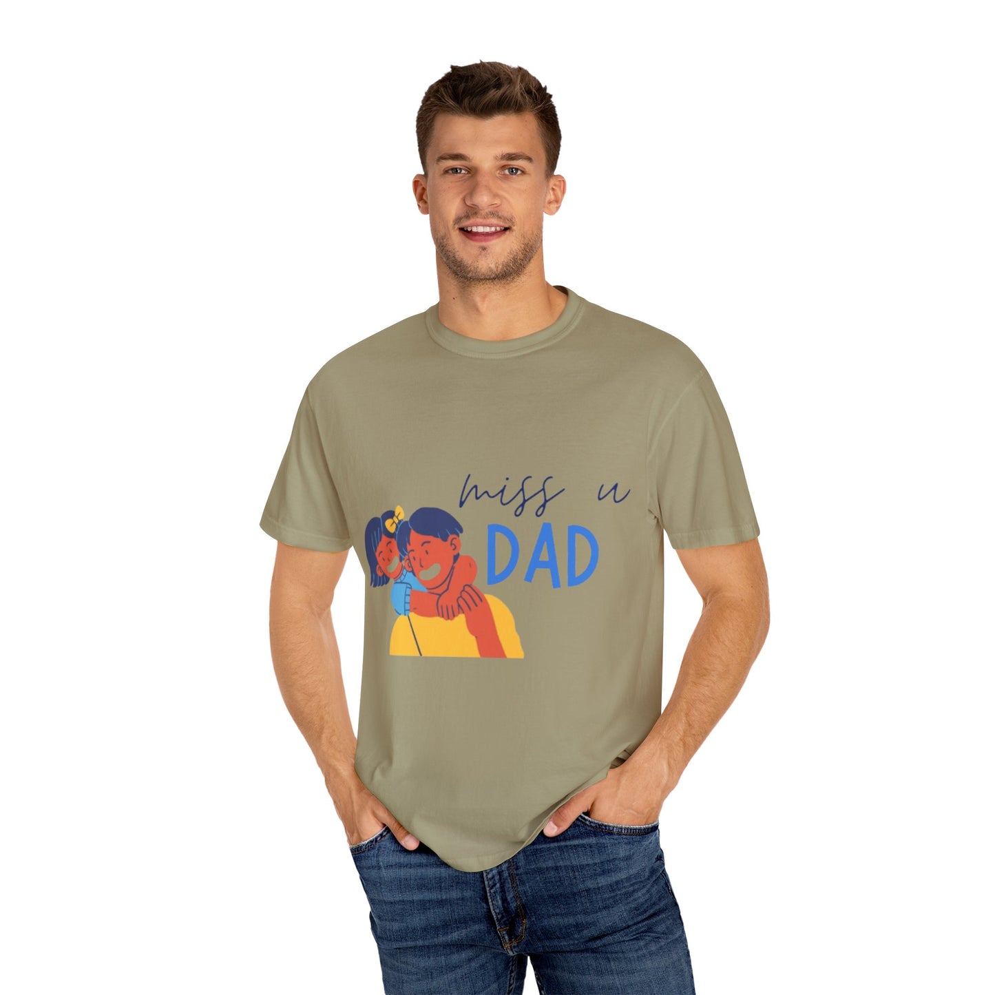Father's Day T-Shirt, Unisex Garment-Dyed T-Shirt, Gift for Dad, Casual Wear, Family Reunion, Summer Outing, Dad Shirt