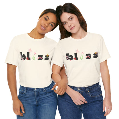 Bliss Floral Unisex Jersey Tee - Perfect for Relaxation and Casual Outings