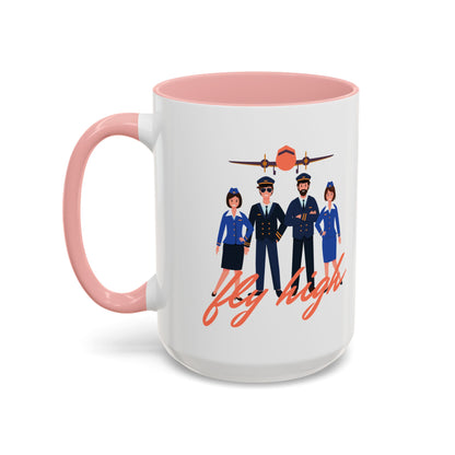 Pilot-Themed Accent Coffee Mug - Perfect Gift for Aviation Enthusiasts