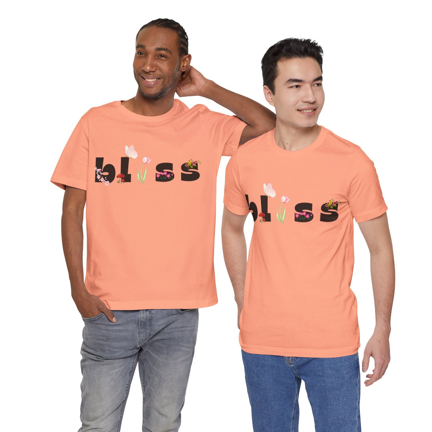 Bliss Floral Unisex Jersey Tee - Perfect for Relaxation and Casual Outings
