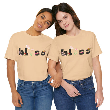 Bliss Floral Unisex Jersey Tee - Perfect for Relaxation and Casual Outings