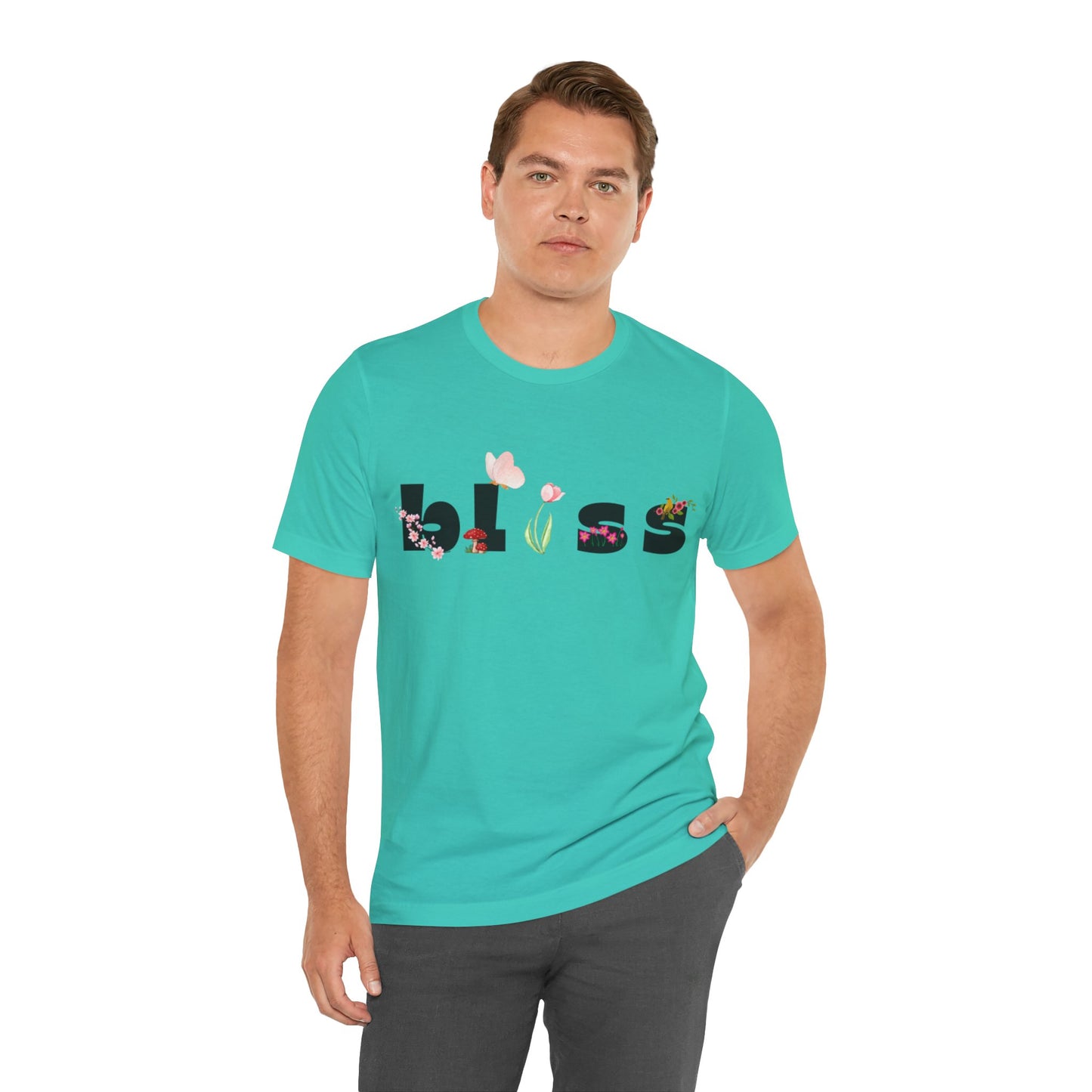 Bliss Floral Unisex Jersey Tee - Perfect for Relaxation and Casual Outings