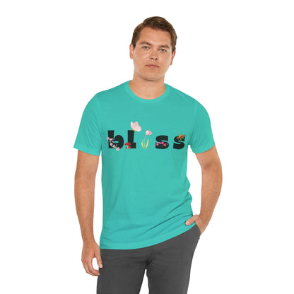 Bliss Floral Unisex Jersey Tee - Perfect for Relaxation and Casual Outings