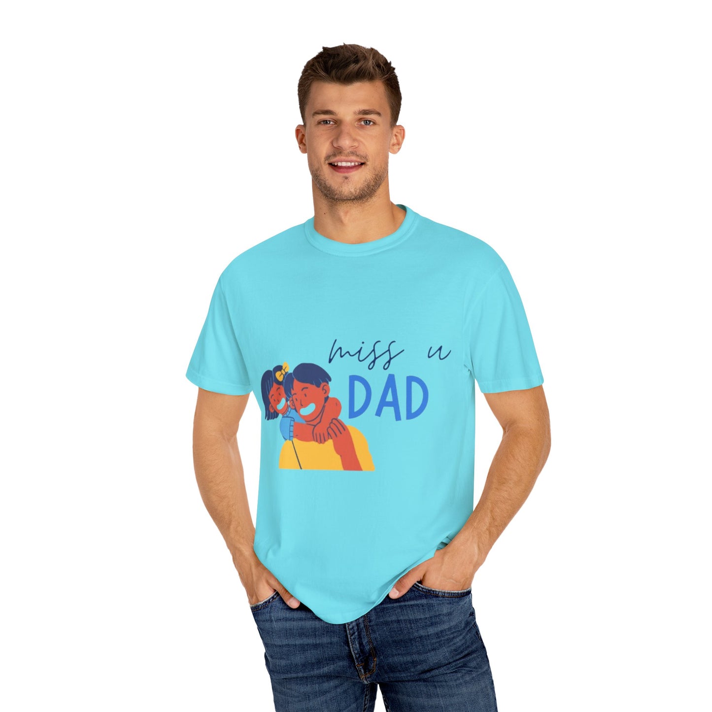 Father's Day T-Shirt, Unisex Garment-Dyed T-Shirt, Gift for Dad, Casual Wear, Family Reunion, Summer Outing, Dad Shirt