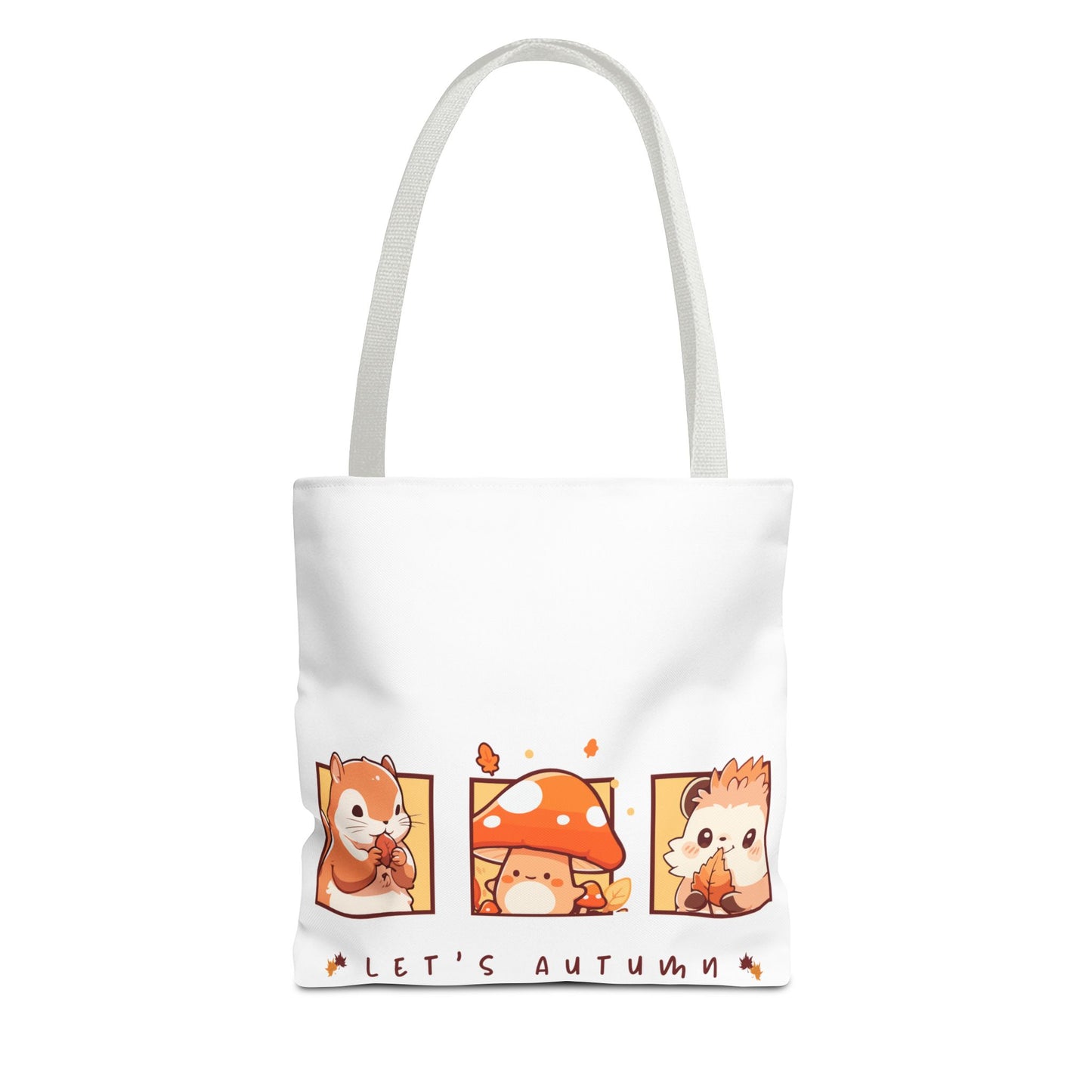 Let's Autumn Tote Bag | Cute Fall Animals Design