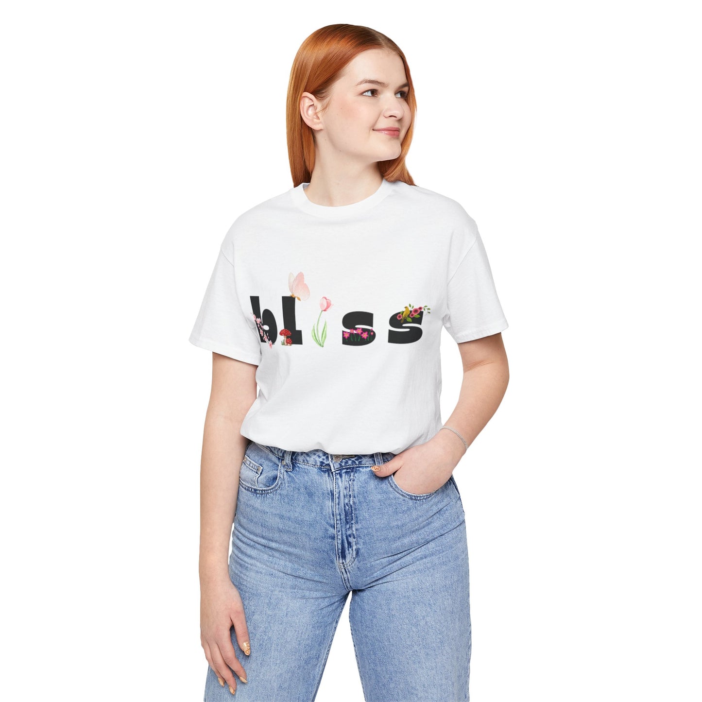 Bliss Floral Unisex Jersey Tee - Perfect for Relaxation and Casual Outings