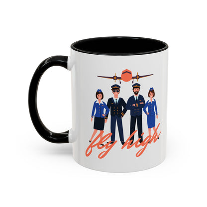 Pilot-Themed Accent Coffee Mug - Perfect Gift for Aviation Enthusiasts