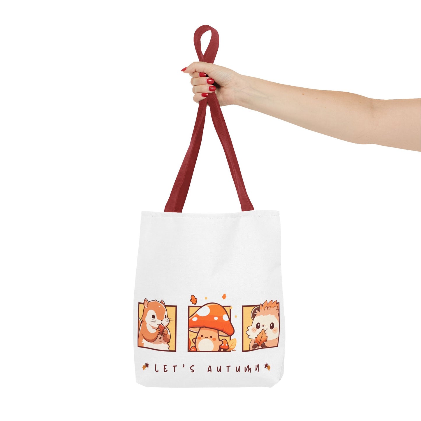 Let's Autumn Tote Bag | Cute Fall Animals Design
