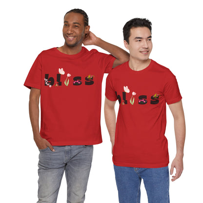 Bliss Floral Unisex Jersey Tee - Perfect for Relaxation and Casual Outings
