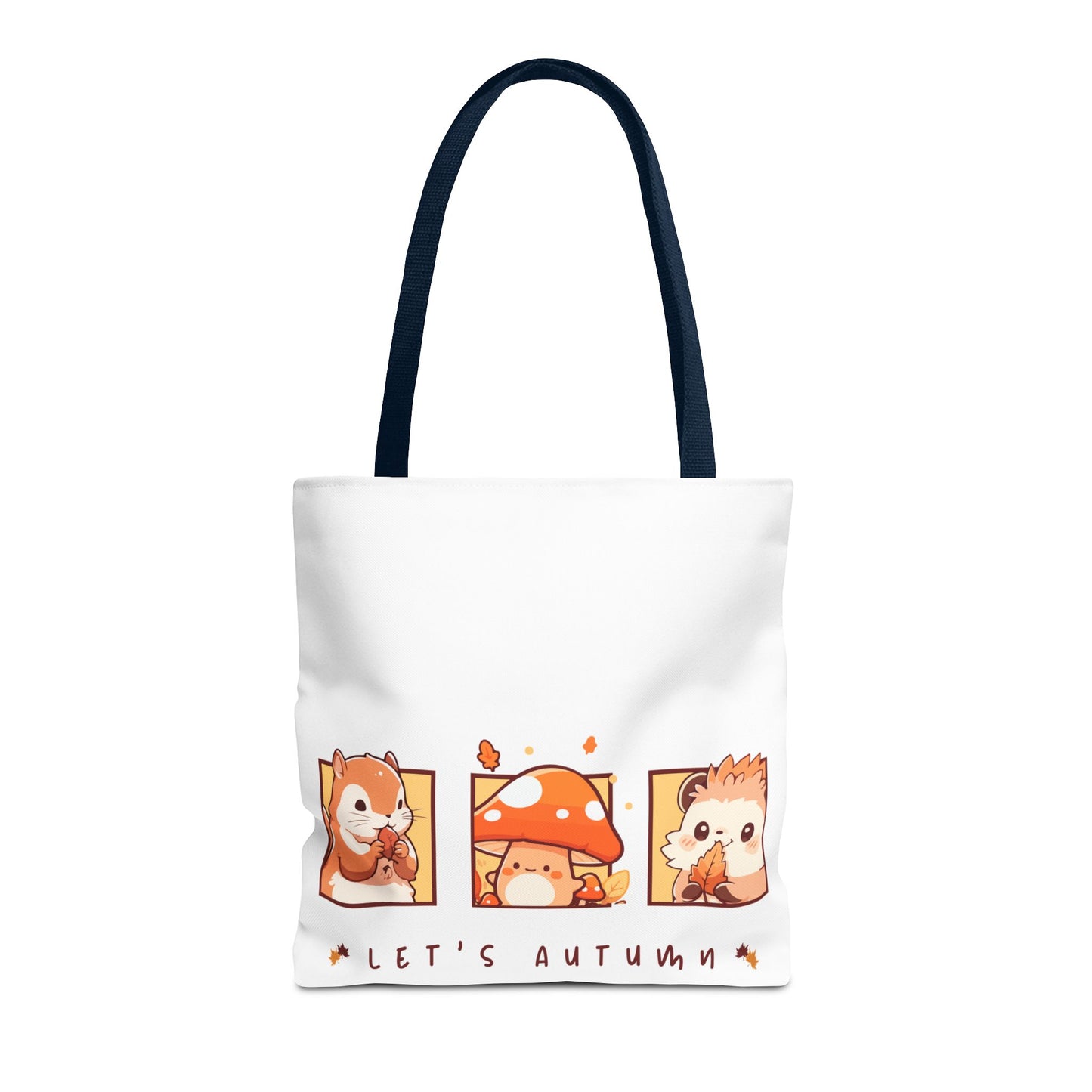 Let's Autumn Tote Bag | Cute Fall Animals Design
