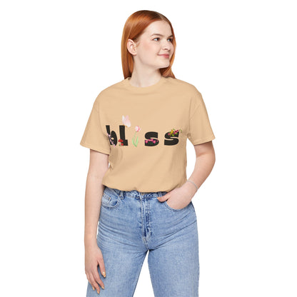 Bliss Floral Unisex Jersey Tee - Perfect for Relaxation and Casual Outings