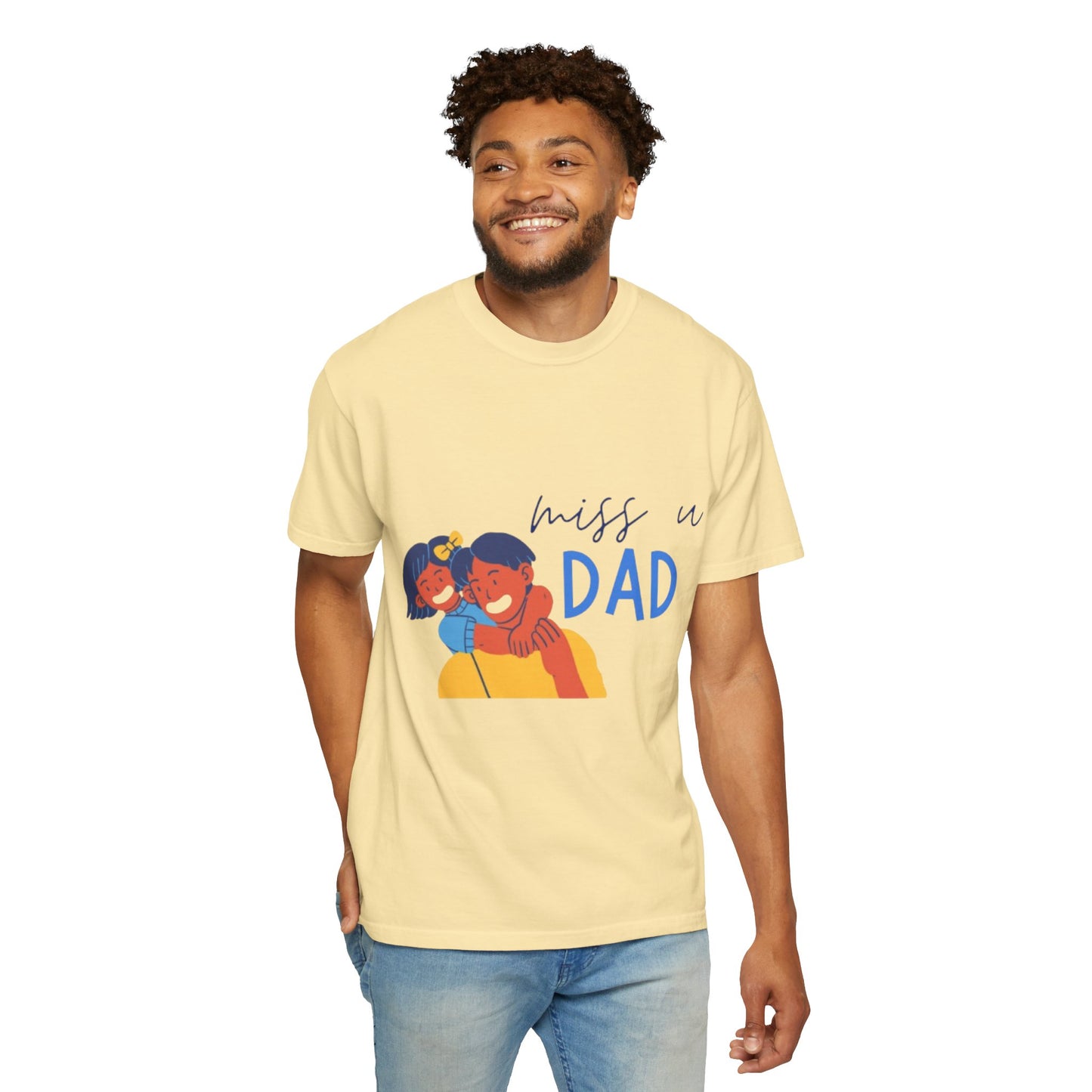 Father's Day T-Shirt, Unisex Garment-Dyed T-Shirt, Gift for Dad, Casual Wear, Family Reunion, Summer Outing, Dad Shirt