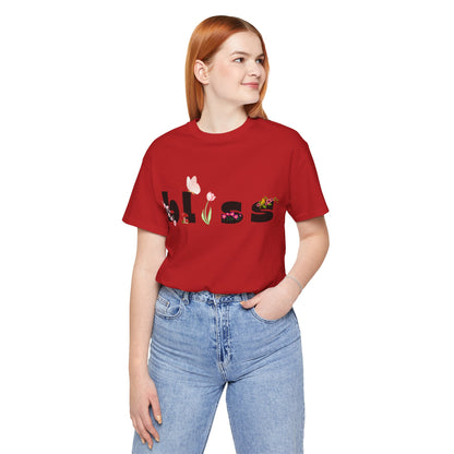 Bliss Floral Unisex Jersey Tee - Perfect for Relaxation and Casual Outings