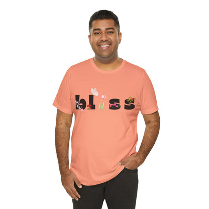 Bliss Floral Unisex Jersey Tee - Perfect for Relaxation and Casual Outings