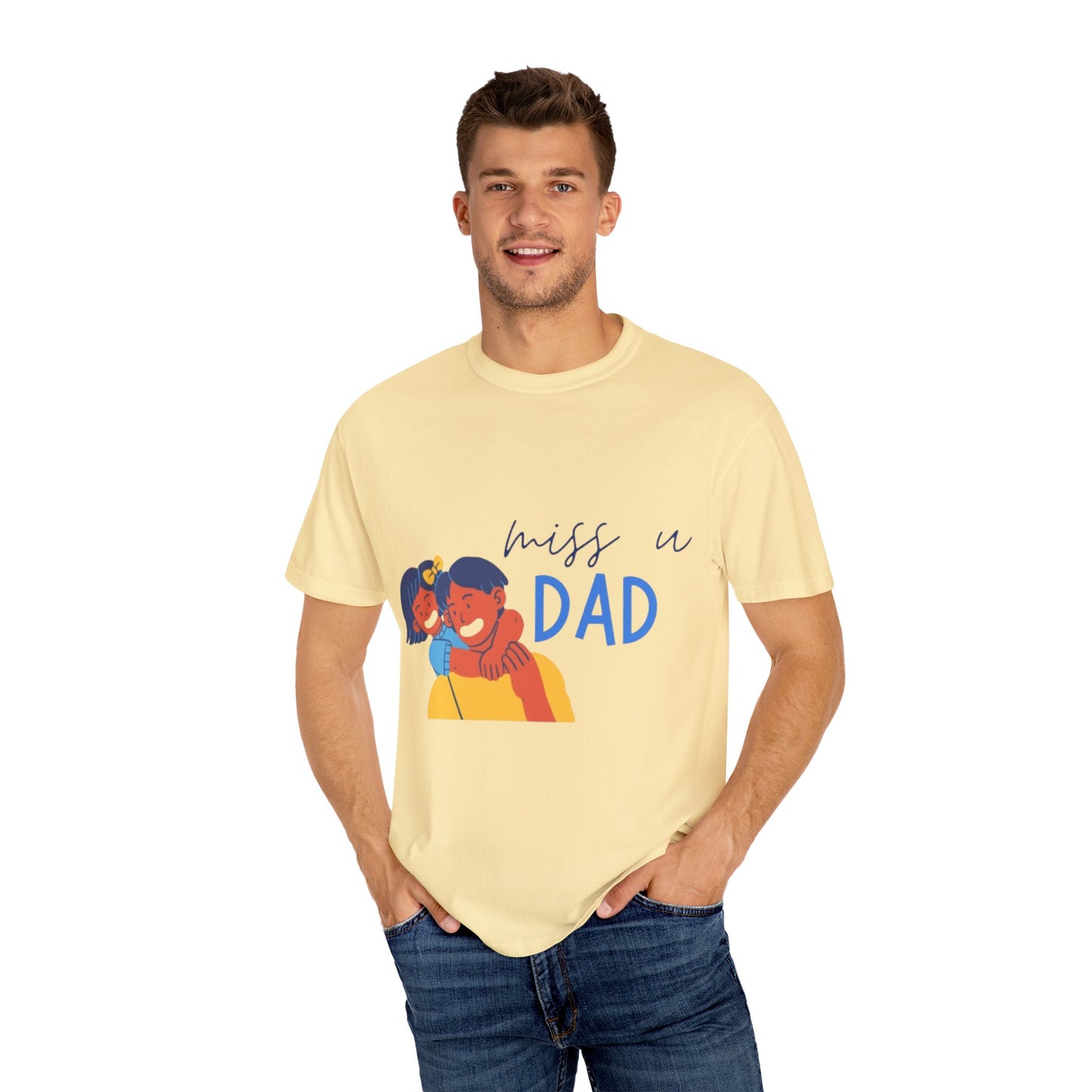 Father's Day T-Shirt, Unisex Garment-Dyed T-Shirt, Gift for Dad, Casual Wear, Family Reunion, Summer Outing, Dad Shirt